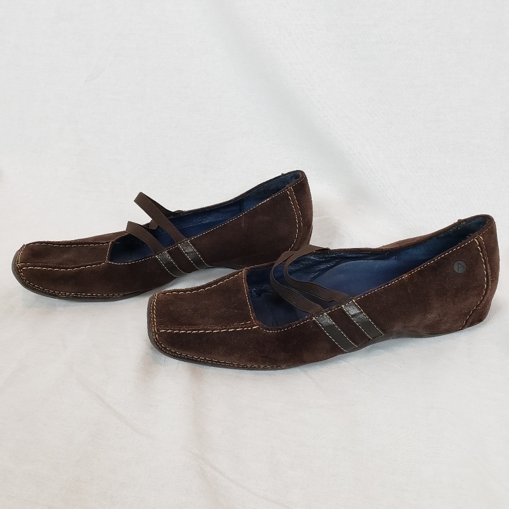 Aerosoles Suede Leather, Brown Slip Ons size 8W - Picture 7 of 8